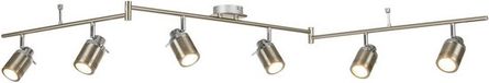 Searchlight Led opbouwspot Samson 6-lichts - Grijs