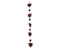 Dijk Natural Collections Guirlande bladeren metaal 13x5x34cm bruin