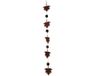 Dijk Natural Collections Guirlande bladeren metaal 13x5x34cm bruin