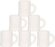 Verre à shot en plastique blanc - 2,5 cl - 12 pièces - Incassable