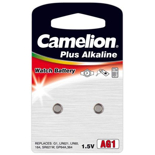 Camelion AG1 Batteria a bottone LR 60 Alcalina/manganese 14 mAh 1.5 V 2 pz.