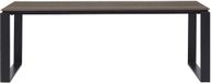Hioshop Martinus tuintafel 100x210cm zwart, bruin