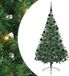 vidaXL - Kunststof - Voorverlichte - Kerstboom - met - 300 - LED - Groen - 210 - cm - PVC