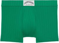 Calvin Klein Boxer Trunk - Groen - Effen - Katoen/Elastaan - Maat S