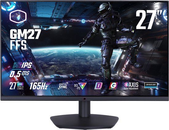 Cooler Master GM27-FFS - 27" Full HD Gaming Monitor - 165Hz, IPS, FreeSync, HDR