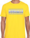 Bellatio Decorations Buurman en Buurman Verkleed T-shirt Geel Heren L