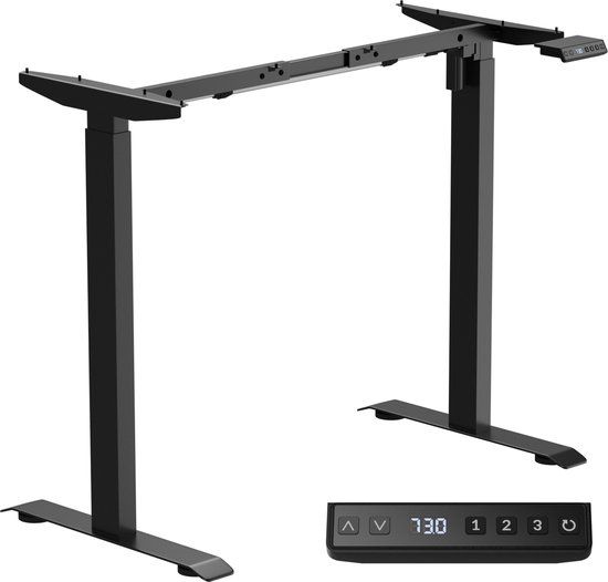 Avalo Elektrisch Verstelbaar Zit Sta Bureau Frame - Zwart - 73-117cm