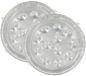 Fackelmann Set van 2 verpakkingen van 10 aluminium slakkenborden 17,5 cm