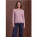 Street One Dames 3232359 shirt à manches longues avec encolure bateau et dentelle