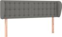 vidaXL Hoofdbord - 147x23x78/88 cm - Tissu - Gris foncé