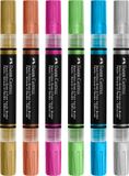 Faber-Castell acrylmarker - Black Edition - Shake & Paint - 6 metallic kleuren - FC-285517