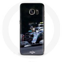 Maniacase Samsung Galaxy S6 Hoesje Formule 1 Valtteri Bottas F1 Racer Zwart