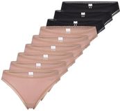 sloggi Dames string 9 pack GO Crush bruin/zwart