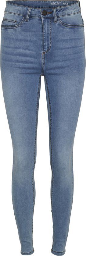 NOISY MAY NMCALLIE HW SKINNY JEANS - Light Blue Denim - W27 X L32