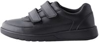 Next Jongens Leren schoolschoenen met 2 klittenbandsluitingen Zwart