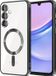 Techsuit Luxury Crystal Back Cover hoesje met MagSafe pour Samsung Galaxy A15 4G/5G - Transparant/Noir