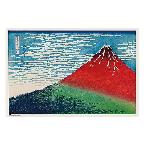 Grupo Erik Katsushika Hokusai's Fine Wind, Clear Morning Poster - 91 x 61,5 cm