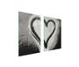 TMK ArtDeko - Plaque de verre protectrice - 65x52 cm - En forme de cœur - Multicolore