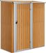 Abri de jardin 180,5 x 97 x 209,5 cm Métal galvanisé Aspect bois