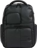 Piquadro Sac à dos pour ordinateur portable / Sac de travail / Sac à dos - Femmes - 15 pouces - Cuir - W129W Special - Noir