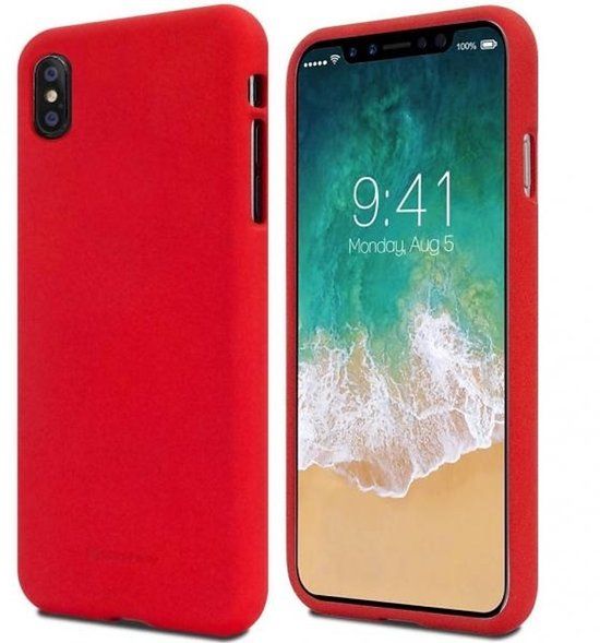 Mercury Soft Serie - Telefoonhoesje - iPhone 13 Pro Max - Rood - TPU