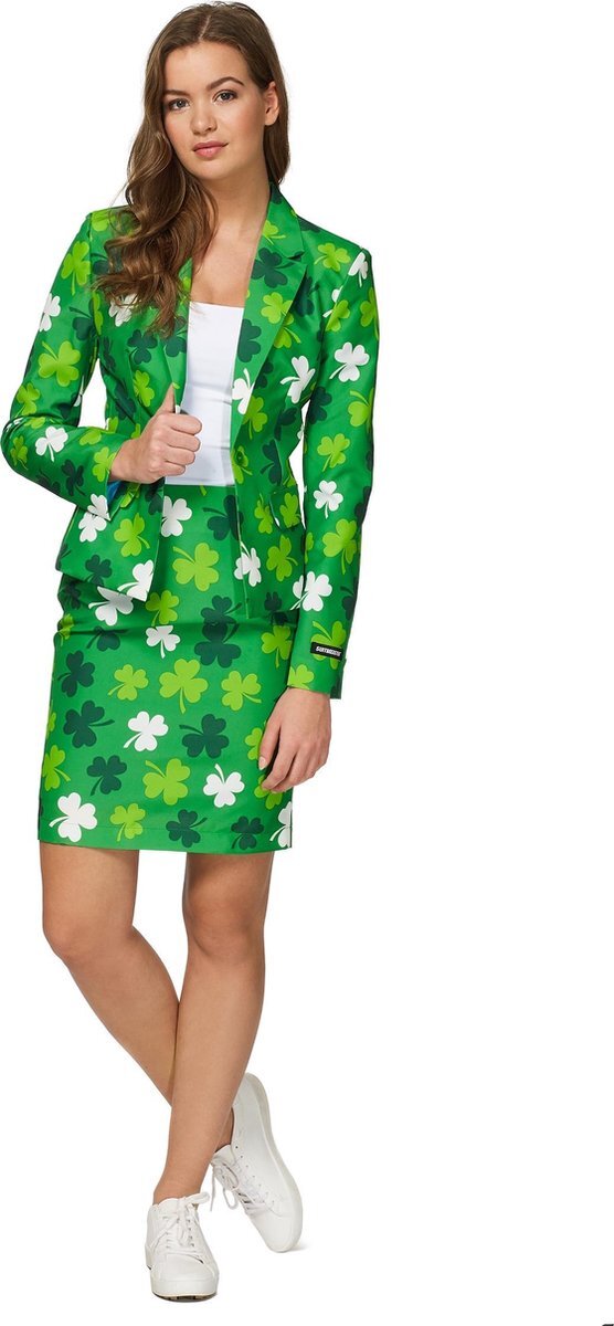 Suitmeister St Patrick's Day Clovers - Vrouwen Kostuum - Groen - Feest - Maat 42-44