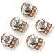 Potentiomètre de guitare - 18mm arbre divisé - Potentiomètre de commande miniature - A25K - Pièce de rechange et mise à niveau - Convient pour guitare électrique