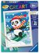 CreArt, Ravensburger CreArt, Malen nach Zahlen Kinder - Skifahrender Panda