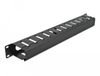 DeLOCK 66550 Panneau de gestion de câbles 19" Noir