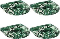 vidaXL - Zitkussens - 4 stuks - 100% Polyester - Bladpatroon