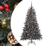 vidaXL Kunstkerstboom Groen 150 cm PVC en Plastic en Staal