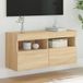 Prolenta Maison Exclusive - TV-meubel met LED-verlichting, Sonoma-eikenhout, 80x30x40 cm