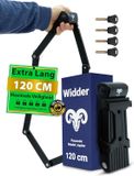oCreon Vouwslot fiets 120 cm - Stalen kern - 4 sleutels