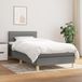 Maison Exclusive - Lit boxspring avec matelas, gris foncé, 90x200 cm, textile