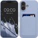 kwmobile telefoonhoesje geschikt voor iPhone 17 - Hoesje met pasjeshouder - TPU case in lavendel