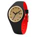 Ice-Watch - ICE Loulou Gold Glitter - Montre pour femme noir avec bracelet en silicone - 007228 (Small)