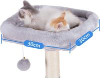 Merkloos / Sans marque Shenzhen Haorui Industrial Technology Co., Ltd. Arbre A Chat - Kattenboom - Krabpaal Voor Katten - Krabpaal Voor Grote Katten - Cat Tree