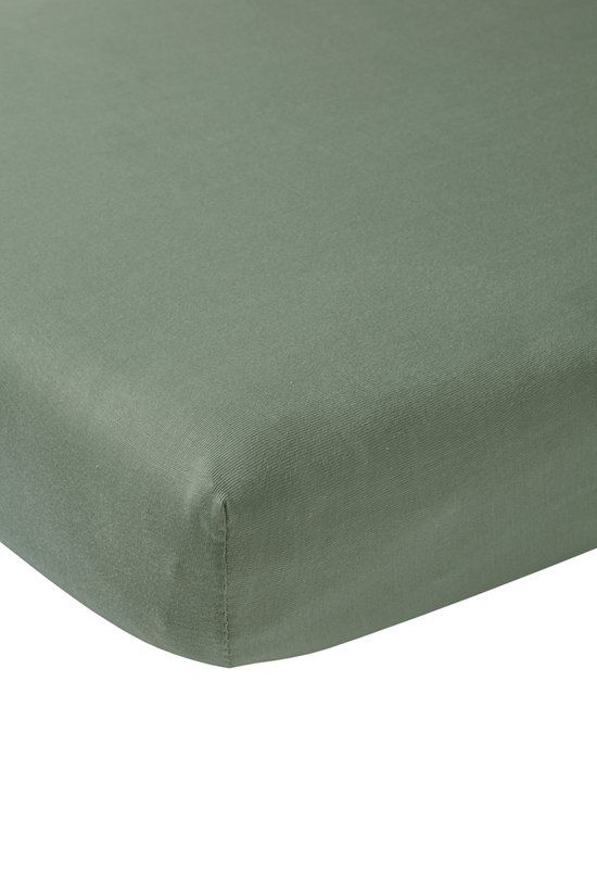 Meyco Baby Uni Hoeslaken Co-Sleeper - Forest Green - 50x90cm - Katoen