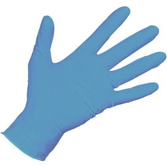 CMT Handschoenen nitril Small ongepoederd blauw 100st 1002