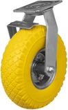 Tarsus roue pivotante avec frein 3.00-4 pneu anti-crevaison PU