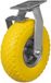 Tarsus roue pivotante avec frein 3.00-4 pneu anti-crevaison PU