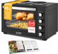 TZS First Austria Vrijstaande Oven - 45L - Premium-X-coating - Convectie mini oven met kookplaten, 3200W - max 230°C