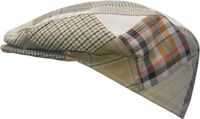 Horka ZOMERPET PATCHWORK Pet Linnen Katoen Geruit Unisex Volwassenen