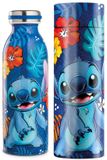 Egan Disney Stitch waterfles/thermofles - blauw - RVS - 21 cm