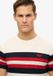 Superdry Essentials T-shirt à rayures Homme Blanc brillant rayure poitrine