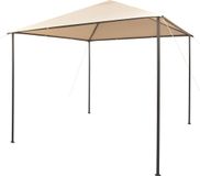 Prolenta Maison Exclusive Partytent met overkapping, 3x3 meter, staal, beige