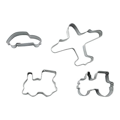 BekkiB 35184 - Set mini-koekjessnijders "voertuigen" - 4 stuks