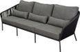 AVH-Collectie Costa 3-zits lounge bank antraciet rope