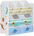 SONGMICS Armoire pour enfants - Rangement de jouets avec 7 boîtes de rangement - Blanc