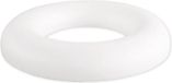 Rayher hobby materialen Rayher Piepschuim ring/krans - plat - wit - 20 cm